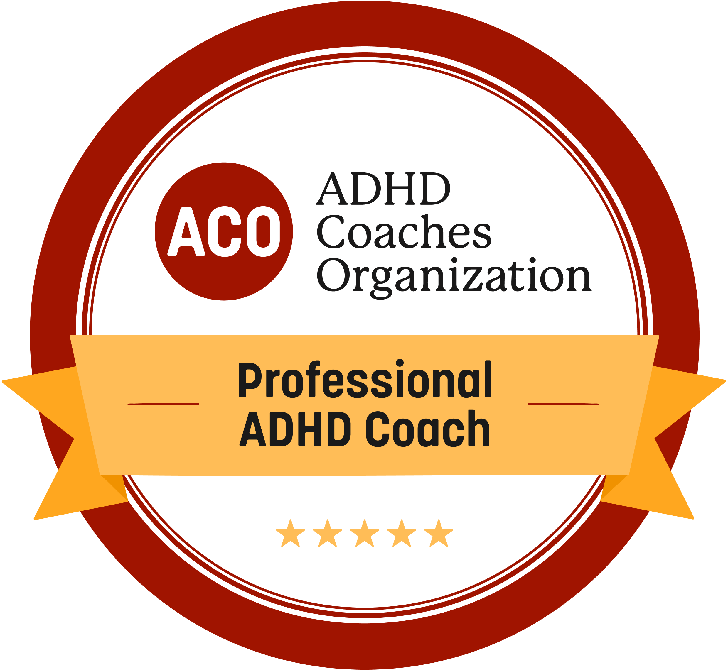 ACO Professional ADHD Coach Badge